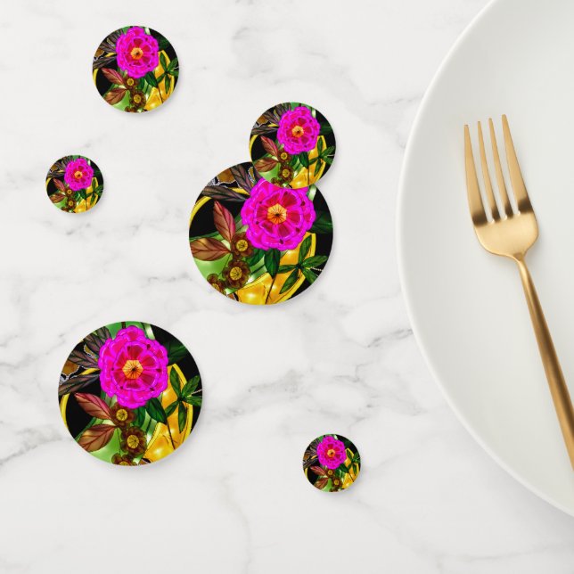 Enchanting Magenta & Gold  Confetti (Group)