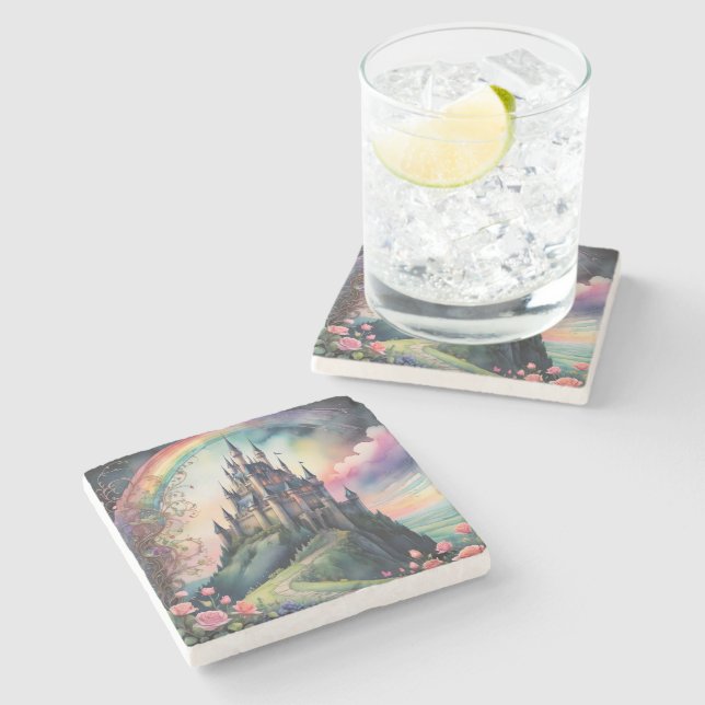 Enchanting Marble Castle Coaster (Side)