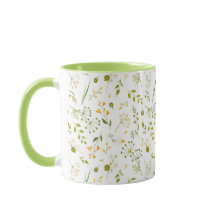 Enchanting Meadow Greenery Mug