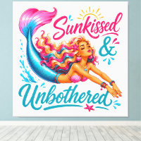 Enchanting Mermaid Fantasy Ocean Wall Art Wrapped