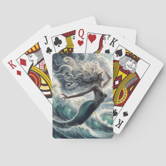 Enchanting Mermaid Playing Cards (Back)
