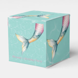 Enchanting Mermaid Tail Girl Birthday Party Favour Box