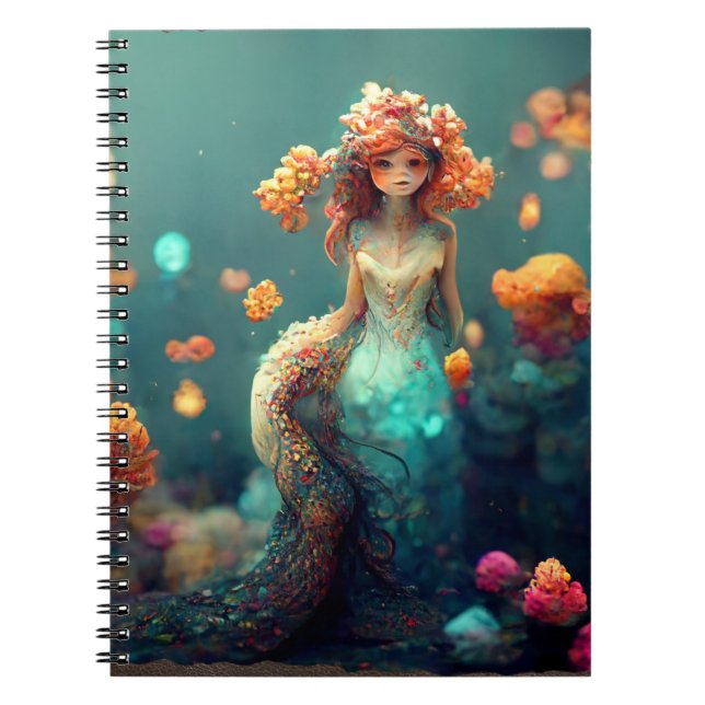 Enchanting Mermaid Underwater Mysteries  Notebook (Front)