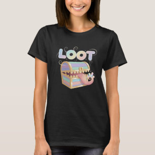 Enchanting Mimic Chest "Loot" Pastel Gaming Art T-Shirt