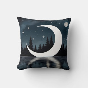 Enchanting Moon Art Pillows: Dream Under the Stars Cushion