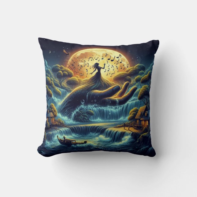 Enchanting Moonlight Serenade Cushion (Front)