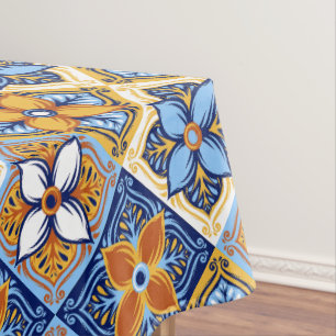 Enchanting Moroccan Floral   Vibrant Elegance Tablecloth