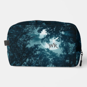 Enchanting Night Forest with Full Moon Dopp Kit