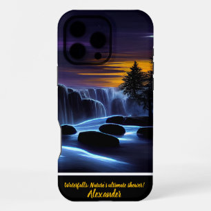 Enchanting night waterfalls with a personal touch iPhone 16 pro max case