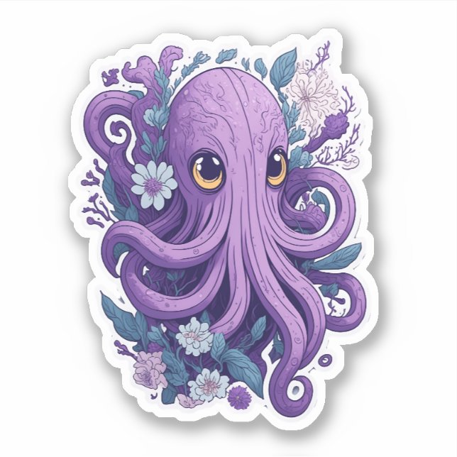 "Enchanting Octopus Dream: Studio Ghibli Inspired" (Front)