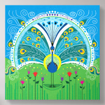 Enchanting Peacock Symmetry