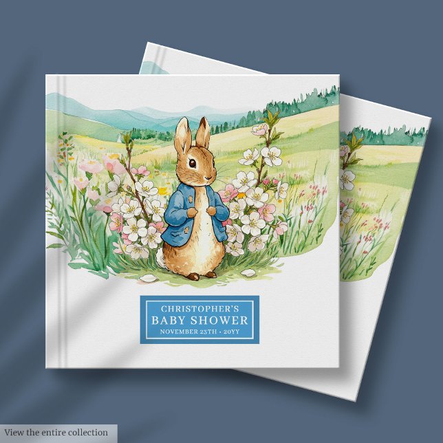 Enchanting Peter Rabbit Baby Shower Guest Book Boy (Enchanting Peter Rabbit Baby Shower Guest Book Boy)