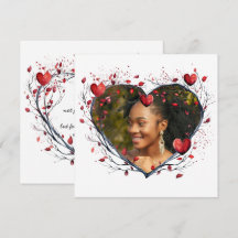 Enchanting Red Watercolor Heart Shaped Wreath