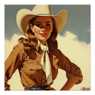 Enchanting Rodeo Reverie: Wild West Whispers Poster