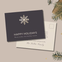 Enchanting Snowflake Happy Holidays