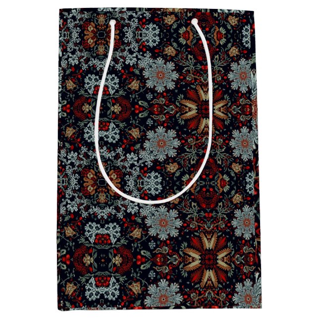 Enchanting Snowflake Symphony Medium Gift Bag (Front)