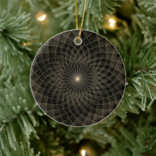 Enchanting Spirals: Retro Elegance Ceramic Tree Decoration