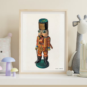 Enchanting Vintage Nutcracker by Mina Lowry Poster