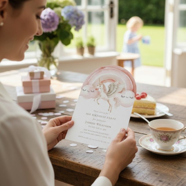 Enchanting Watercolor Castle Fairytale Birthday Invitation (Creator Uploaded)