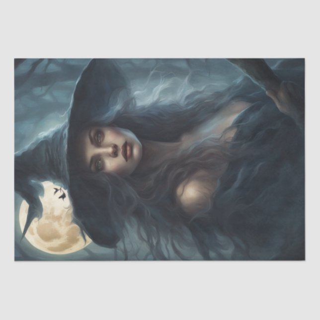 Enchanting Whimsical Witchcraft Decoupage Tissue Paper (Front)