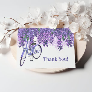Enchanting Wisteria Bicycle Thank You
