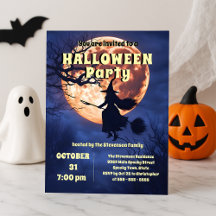 Enchanting Witch Full Moon Halloween Party
