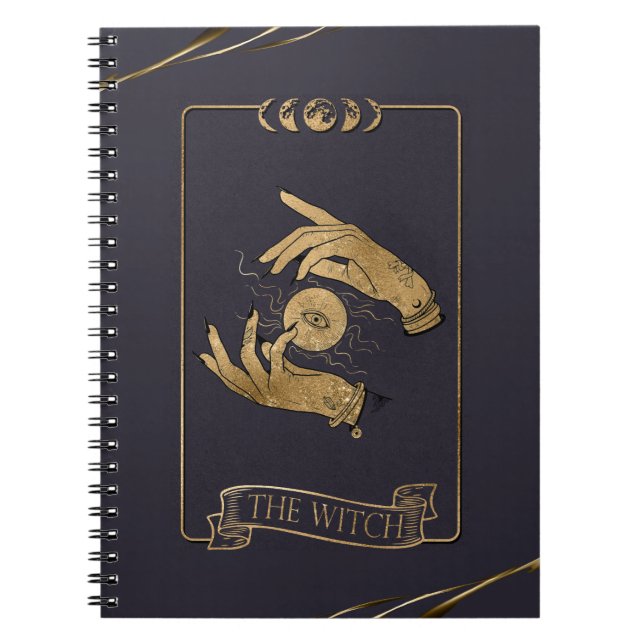Enchanting Witch Tarot Card Notebook (Front)
