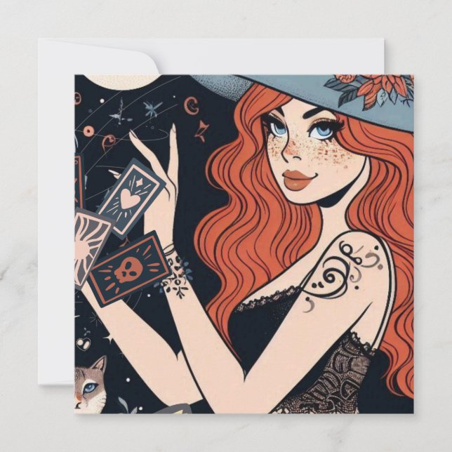 Enchanting Witchy Invitation (Front)