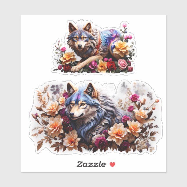 Enchanting Wolves Vinyl Stickers Customise (Sheet)