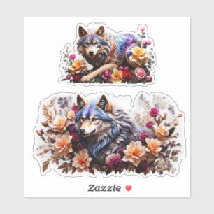 Enchanting Wolves Vinyl Stickers Customize