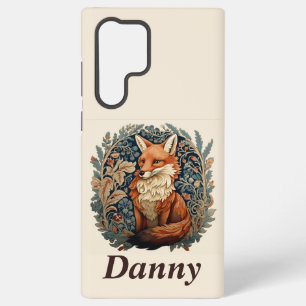 Enchanting Woodland Fox with Custom Name Samsung Galaxy Case