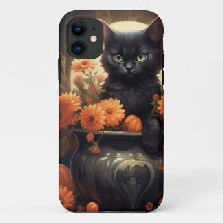 Enchantingly Adorable Halloween Cat Case-Mate iPhone Case