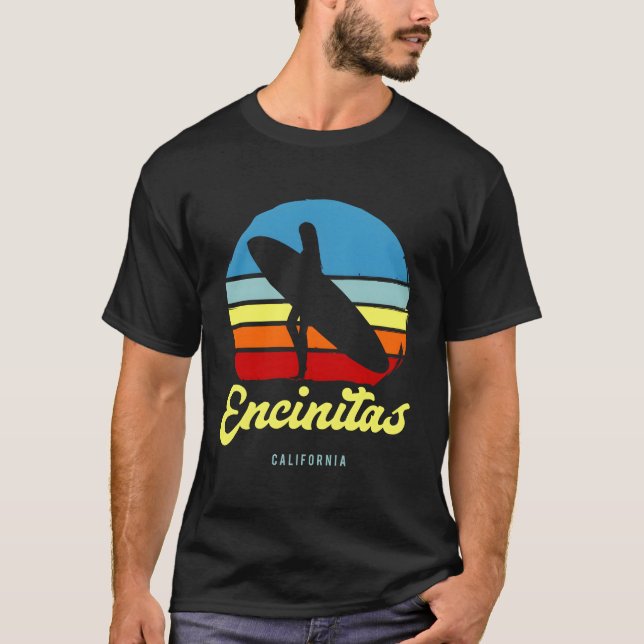 Encinitas California Surf T-Shirt (Front)
