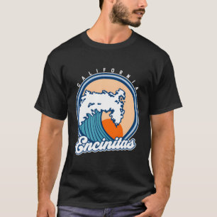 Encinitas California Surf Wave T-Shirt