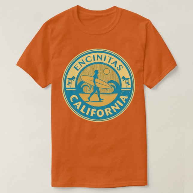 Encinitas California T-Shirt (Design Front)