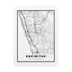Encinitas Map Magnet