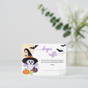 Enclosure Card Baby shower for Little Boo Hallowee