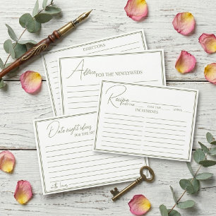 Enclosure Card Bridal Shower date night ideas