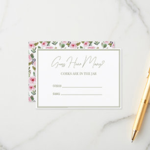 Enclosure Card for Bridal Shower.