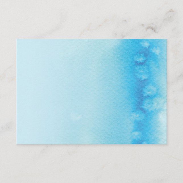 ENCLOSURE CARD :: ombre watercolor blue (Front)