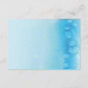 ENCLOSURE CARD :: ombre watercolor blue