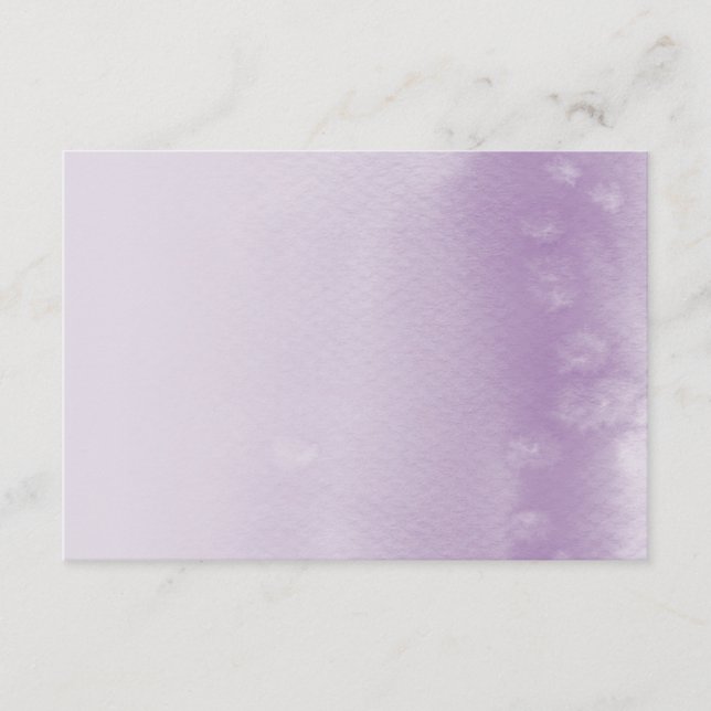 ENCLOSURE CARD :: ombre watercolor purple (Front)