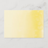 ENCLOSURE CARD :: ombre watercolor yellow