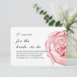 Enclosure Card "RECIPE for the bride - to - be" 