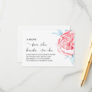 Enclosure Card "RECIPE for the bride - to - be" 