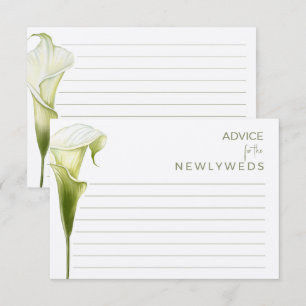Enclosure Cards Advice for a bride shower.