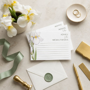 Enclosure Cards Advice for a bride shower.