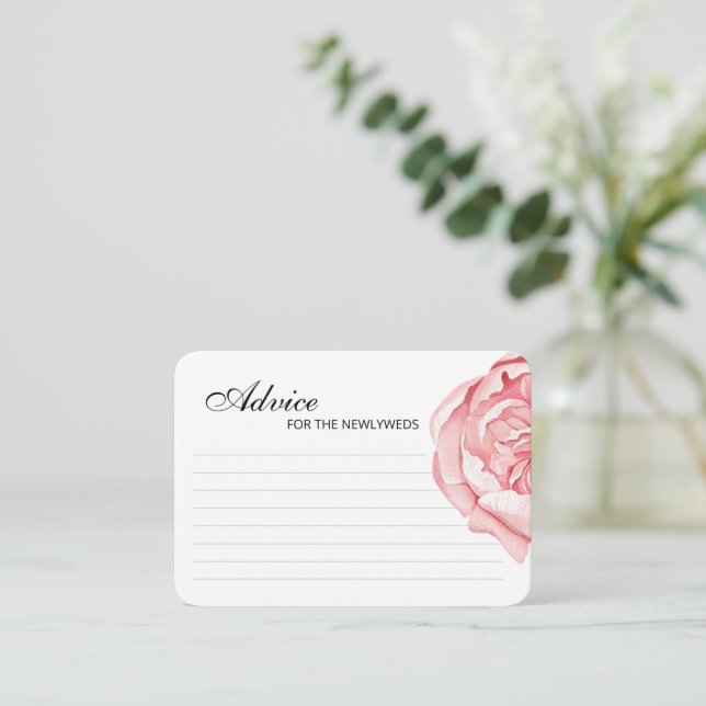 Enclosure Cards Advice for a bride shower. (Standing Front)
