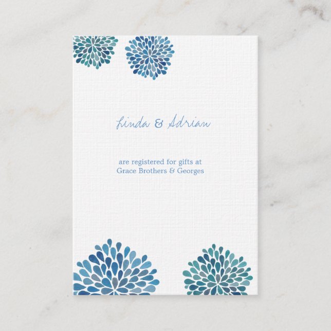 Enclosure Cards Directions Registry Wedding Cards (Front)