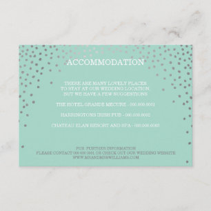ENCLOSURE chic rustic mini silver confetti mint Card